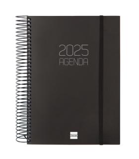 AGENDA 2025 BASIC OPAQUE E10 155X212MM DIA PAGINA NEGRO FINOCAM 742916025