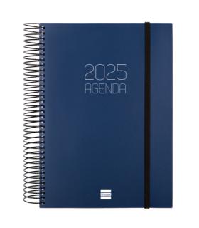 AGENDA 2025 BASIC OPAQUE E10 155X212MM DIA PAGINA AZUL FINOCAM 742911025