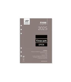 RECAMBIO ANUAL 2025 R1098 OPEN1000 155X215MM DIA PAGINA FINOCAM 711680025