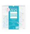 CALENDARIO 2025 PARED TRENDY CHIC ESCRIBIR 300X300MM TURQUESA FINOCAM 787005825