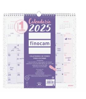 CALENDARIO 2025 PARED TRENDY CHIC ESCRIBIR 300X300MM MORADO FINOCAM 787002725