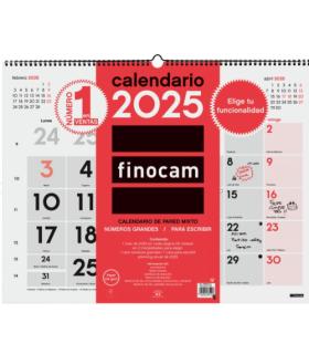 CALENDARIO 2025 NEUTRO PARED MIXTO XL 540X420MM FINOCAM 780020025