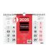 CALENDARIO 2025 NEUTRO PARED NUMEROS GRANDES 300X300MM FINOCAM 780570025