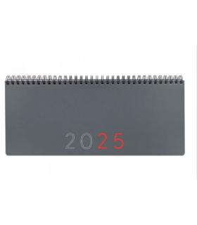 PLANIFICADOR 2025 SEMANA VISTA VERTICAL+NOTAS 290X116MM GRIS INTERNACIONAL FINOCAM 625545025