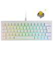 Teclado Gaming Mecnico Mars Gaming MKMINIPRO/ Switch Amarillo/ Blanco