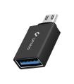 ADAPTADOR UNICO MICRO USB3.0 METLICO. NEGRO