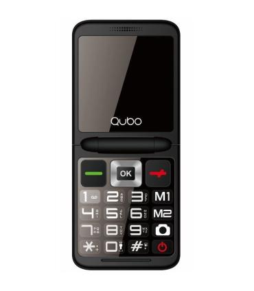 Telfono Mvil Qubo X-10 para Personas Mayores/ Negro