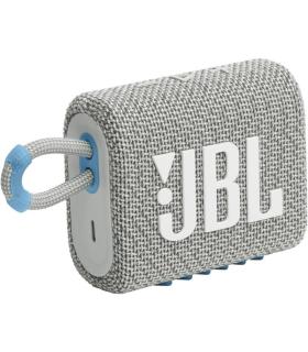 Altavoz con Bluetooth JBL GO 3 ECO/ 4.2W/ 1.0/ Blanco