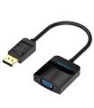 Conversor Vention HBFBB/ DisplayPort Macho - VGA Hembra/ 15cm/ Negro