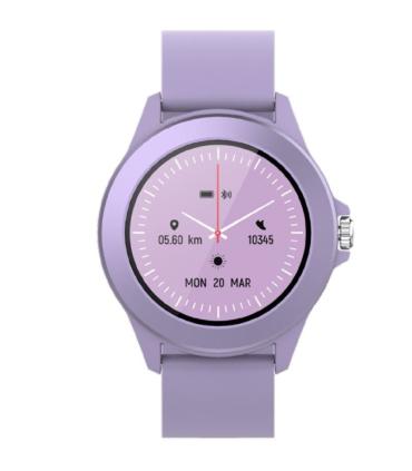 Smartwatch Forever Colorum CW-300/ Notificaciones/ Frecuencia Cardaca/ Purpura