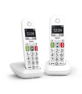 Gigaset E290 Duo Telfono DECT/analgico Identificador de llamadas Blanco