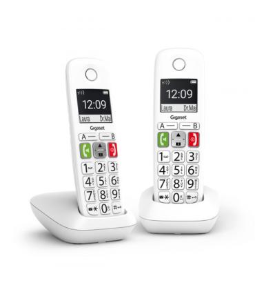 Gigaset E290 Duo Telfono DECT/analgico Identificador de llamadas Blanco