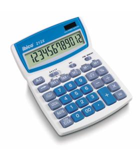 CALCULADORA DE SOBREMESA DE 12 DIGITOS MODELO 212X SOLAR / PILA IBICO IB410086