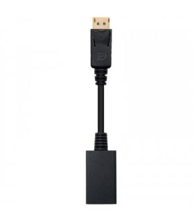 Nanocable CONVERSOR DISPLAYPORT A HDMI DP/M-HDMI/H NEGRO 15 CM