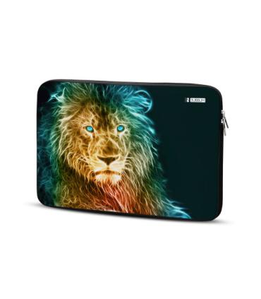 SUBBLIM Funda Ordenador Neopreno Trendy Sleeve Neo Lion 13,3-14\"