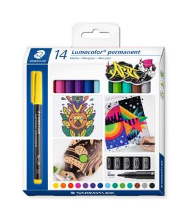 Staedtler Lumocolor 317 C14 marcador permanente Surtido Colores surtidos 14 pieza(s)