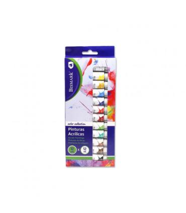 Bismark 327025 pintura acrlica 12 ml Multi Tubo