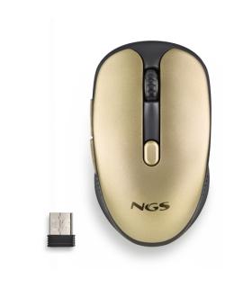 NGS - Ratn inalmbrico EVO RUST GOLD - Recargable - Botones silenciosos - 800/1200/1600 dpi - Dorado