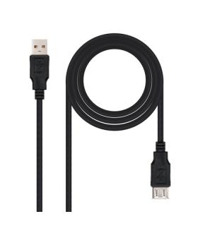 CABLE USB 2.0, TIPO A/M-A/H, NEGRO, 1.0 M