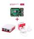 Kit Raspberry Pi 4 4GB + Caja blanca - Alimentacin blanca