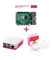 Kit Raspberry Pi 4 4GB + Caja Blanca - Alimentacin Blanca