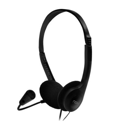 Auriculares Nox Voice One/ con Micrfono/ Jack 3.5/ Negros