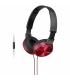 Auriculares Sony MDRZX310APR/ con Micrfono/ Jack 3.5/ Rojos