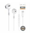 Auriculares Intrauditivos Tech One Tech EarTECH TEC1301/ Con Micrfono/ USB Tipo-C/ Blancos