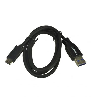 Cable USB 3.0 Tipo-C Duracell USB5031A/ USB Tipo-C Macho - USB Macho/ 1m/ Negro