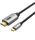 Cable Conversor HDMI 2.0 4K Vention CRBBF/ USB Tipo-C Macho - HDMI Macho/ 1m/ Negro