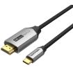 Cable Conversor HDMI 2.0 4K Vention CRBBF/ USB Tipo-C Macho - HDMI Macho/ 1m/ Negro