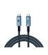 Cable USB 3.1 Tipo-C Woxter PE26-183/ USB Tipo-C Macho - USB Tipo-C Macho/ Hasta 240W/ 40Gbps/ 2m/ Negro