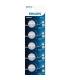 Pack de 5 Pilas de Botn Philips CR2032P5/01B Lithium/ 3V