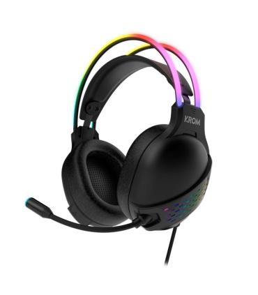 Auriculares Gaming con Micrfono Krom Klaim/ Jack 3.5/ USB 2.0/ Negros