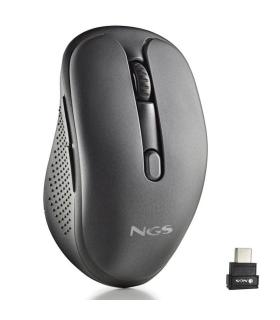 Ratn Inalmbrico NGS Evo Mix silencioso/ Batera recargable/ Hasta 3200 DPI/ Negro