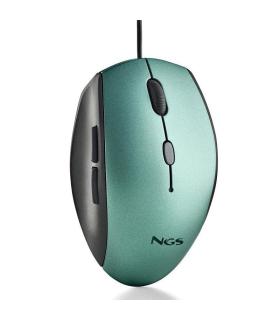 Ratn Ergonmico NGS Moth Ice/ Hasta 1600 DPI/ Verde Hielo