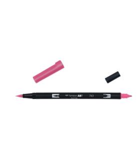 ROTULADOR DOBLE PUNTA PINCEL COLOR HOT PINK TOMBOW ABT-743