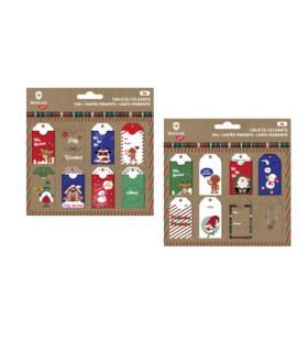 SET 8 TARJETAS COLGANTES NAVIDAD BISMARK 332872