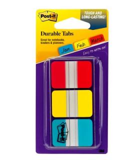 PACK 3 DISPENSADORES X 22 MARCADORES INDEX RGIDO 25,4X38MM COLORES SURTIDOS 686-RYB POST-IT 7000146810