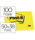 PACK 12 BLOCS 100 HOJAS NOTAS ADHESIVAS 38X51MM CANARY YELLOW SIN ENCELOFANADO INDIVIDUAL 653-E POST-IT 7100290163