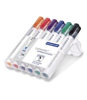 ESTUCHE 6 PZAS LUMOCOLOR WHITEBOARD MARKER 351, SURT. STAEDTLER 351 WP6