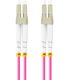 CABLE FIBRA OPTICA LANBERG 0.5 M MULTI LC/UPC-LC/UPC DUPLEX OM4 50/125 LSZH VI