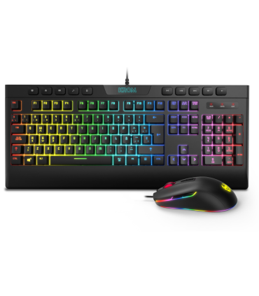 PACK KROM RGB TECLADO MEMBRANA Y RATON KALYOS