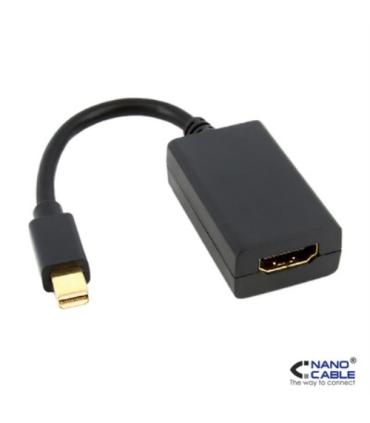 Nanocable - Adaptador Mini DisplayPort a HDMI/H negro 15cm