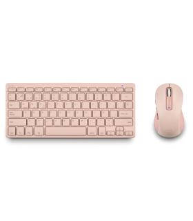 NGS Fantasy Pack Teclado Compacto Silencioso + Raton Silencioso 1600dpi 5 Botones - Conexion 2,4GHz, BT1 y BT2 - Color Rosa