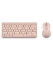 NGS Fantasy Pack Teclado Compacto Silencioso + Raton Silencioso 1600dpi 5 Botones - Conexion 2,4GHz, BT1 Y BT2 - Color Rosa