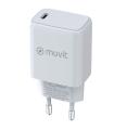 Cargador De Pared Muvit For Change MCACC0012/ 1xUSB Tipo-C/ 20W