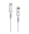 Cable USB 2.0 Tipo-C Lightning Muvit For Change MCUSC0006/ USB Tipo-C Macho - Lightning/ Hasta 27W/ 1.2m/ Blanco