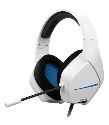 Auriculares Gaming con Micrfono Krom Kopa Move/ Jack 3.5/ Blancos