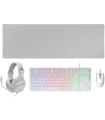 Pack Gaming Mars Gaming MCP-RGB3W/ Teclado RGB + Ratn Ptico + Alfombrilla XXL + Auriculares